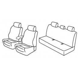 Set coprisedili Superior - Nero Grigio - Bmw Serie 3 (E90) 4p (03 05 01 12)