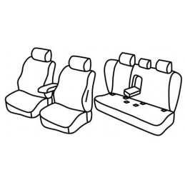 Set coprisedili Superior - Nero Rosso - Bmw Serie 3 (E90) 4p (03 05 01 12)