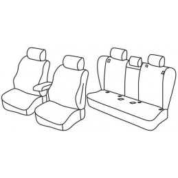 Set coprisedili Superior - Nero Blu - Bmw X1 (E84) (10 09 10 15)