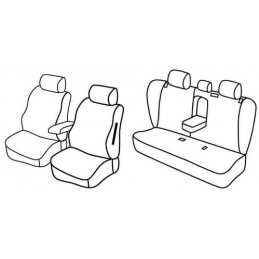 Set coprisedili Superior - Nero Rosso - Bmw X3 (F25) (11 10 07 17)