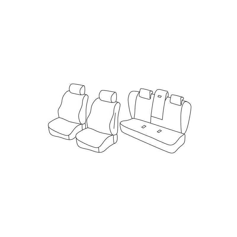 Set coprisedili Superior - Nocciola - Bmw Serie 5 (E60) 4p (07 03 12 09)