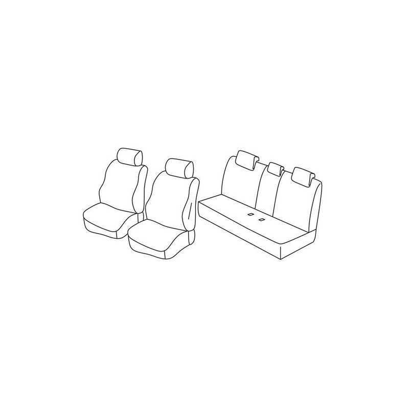 Set coprisedili Superior - Grigio Nero - Bmw Serie 7 (E65) (E66) (11 01 09 08)