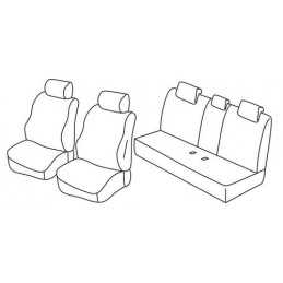 Set coprisedili Superior - Nero Grigio - Bmw Serie 7 (E65) (E66) (11 01 09 08)