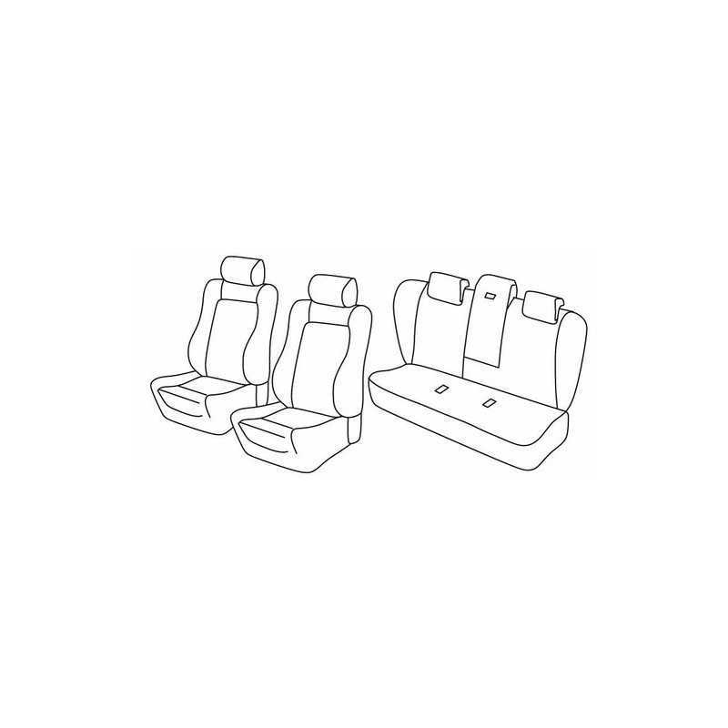 Set coprisedili Superior - Nero Grigio - Bmw Serie 5 (E60) 4p (07 03 12 09)