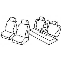 Set coprisedili Superior - Grigio Nero - Bmw Serie 5 Touring (F11) (06 10 03 17)