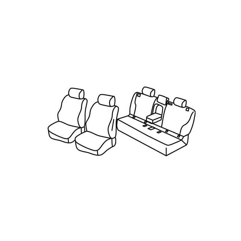 Set coprisedili Superior - Nero Grigio - Bmw Serie 5 Touring (F11) (06 10 03 17)