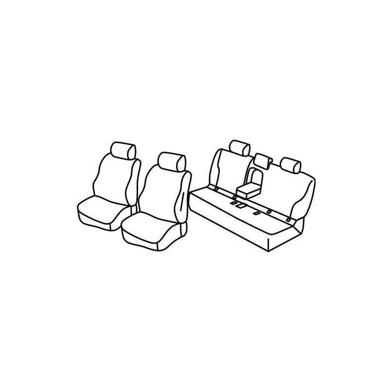 Set coprisedili Superior - Nero Grigio - Bmw Serie 5 (F10) 4p (01 10 01 17)