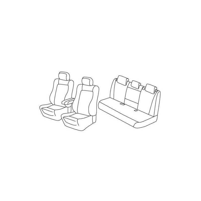 Set coprisedili Superior - Nero Blu - Bmw X5 (F15) (10 13 07 18)
