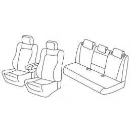 Set coprisedili Superior - Nero Grigio - Bmw X5 (F15) (10 13 07 18)