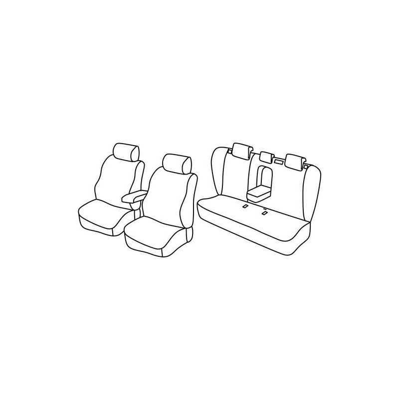 Set coprisedili Superior - Nero Blu - Bmw X5 (E53) (05 00 02 07)