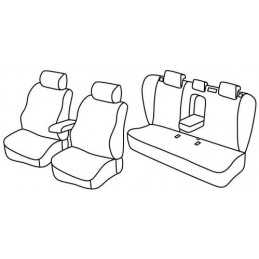 Set coprisedili Superior - Nero Rosso - Bmw X5 (E53) (05 00 02 07)