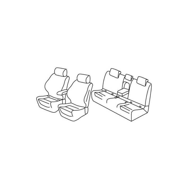 Set coprisedili Superior - Nero Blu - Bmw X1 (F48) (11 15 )