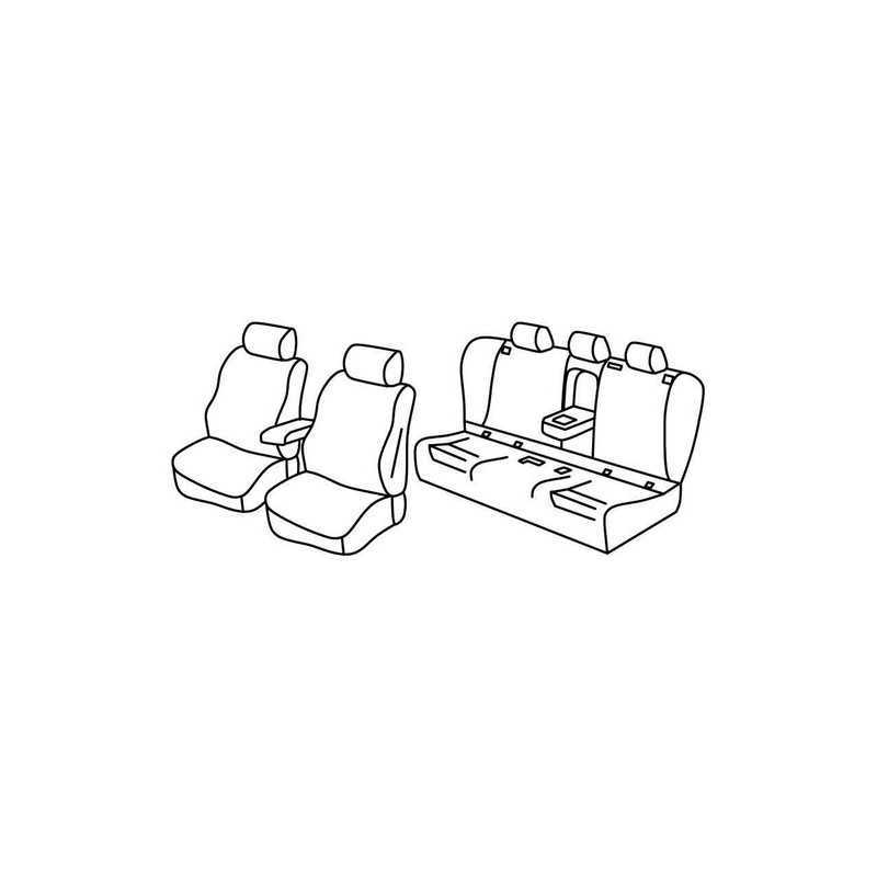 Set coprisedili Superior - Nero Rosso - Bmw Serie 3 Gran Turismo (F34) 4p (04 13 )