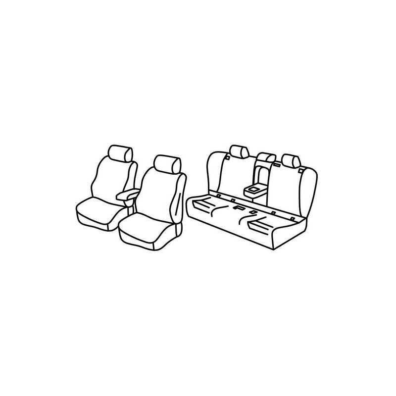 Set coprisedili Superior - Nero Grigio - Bmw Serie 3 Touring (F31) (06 12 )