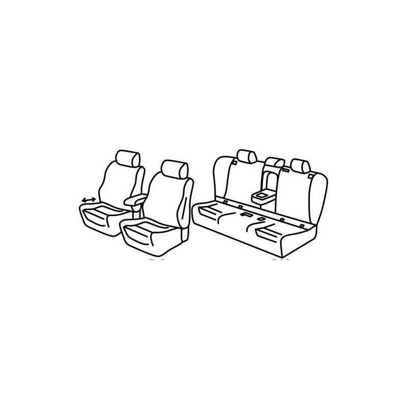 Set coprisedili Superior - Grigio Nero - Bmw Serie 3 Touring (F31) (06 12 )