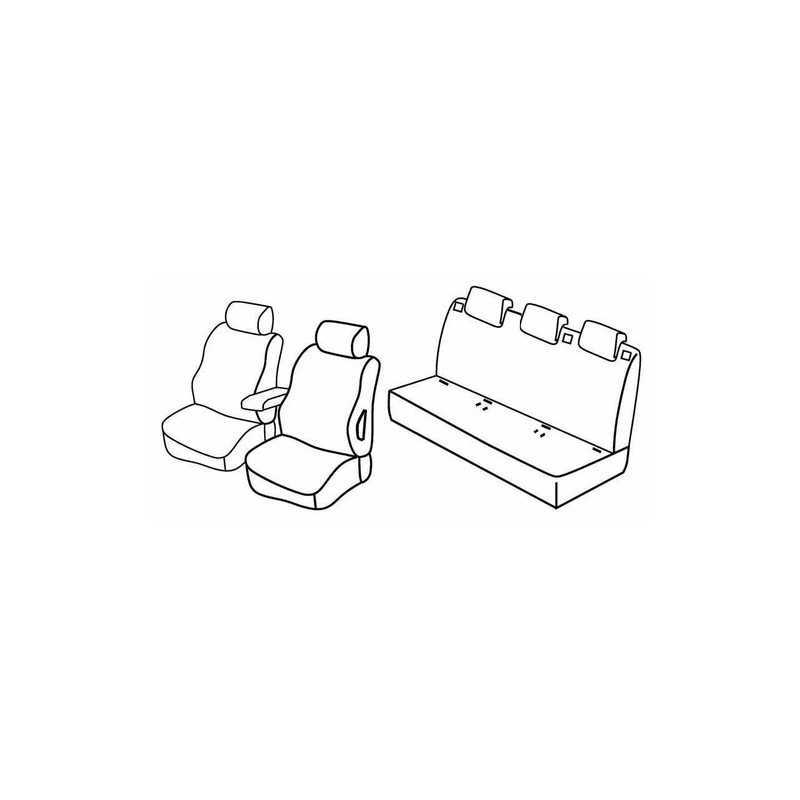 Set coprisedili Superior - Beige - Citroen Nemo 5p (12 08 03 14) - Fiat Qubo 5p (09 08 05 16) - Peugeot Bipper Tepee 5p (03 09 )