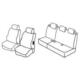 Set coprisedili Superior - Beige - Citroen Berlingo Multispace 5p (04 08 08 18) - Peugeot Partner Tepee 5p (05 08 08 18)
