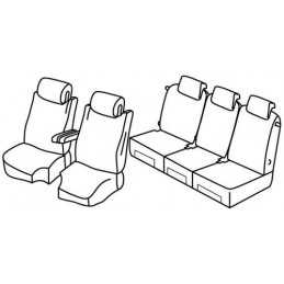 Set coprisedili Superior - Nero Blu - Citroen C4 Grand Picasso (Exclusive) (10 13 05 16)