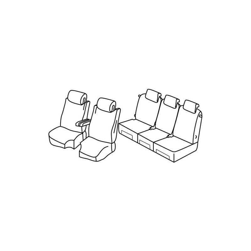 Set coprisedili Superior - Nero Grigio - Citroen C4 Grand Picasso (Exclusive) (10 13 05 16)