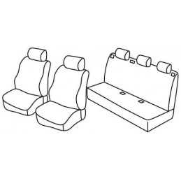 Set coprisedili Superior - Grigio Nero - Citroen Berlingo Multispace 5p (04 08 08 18)