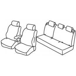 Set coprisedili Superior - Nero Grigio - Citroen C3 Aircross (10 17 )