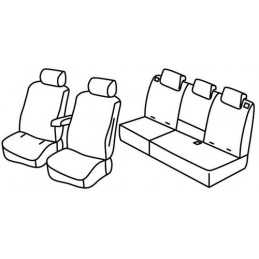 Set coprisedili Superior - Grigio Nero - Citroen C3 Aircross (10 17 )