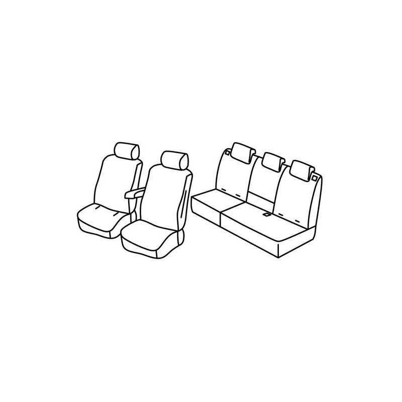 Set coprisedili Superior - Nero Grigio - Citroen C3 Aircross (10 17 )