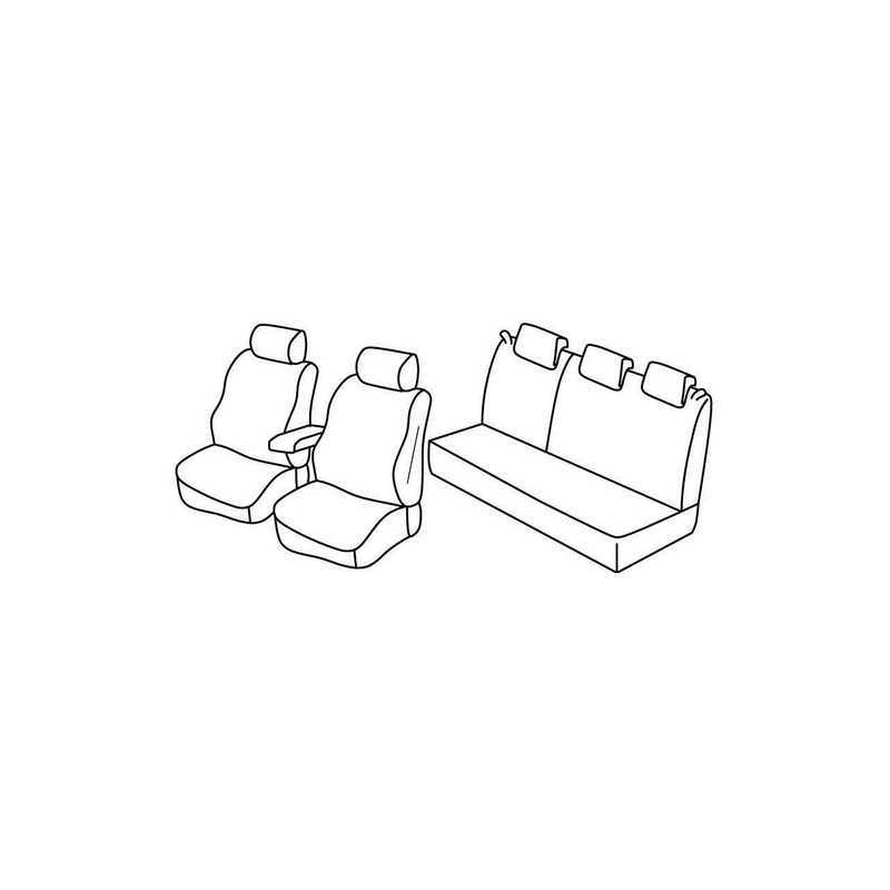 Set coprisedili Superior - Nocciola - Dacia Logan MCV 5p (No Ambiance No Laureate) (10 13 )