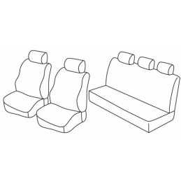 Set coprisedili Superior - Nero Grigio - Dacia Logan 5p (01 06 06 11)