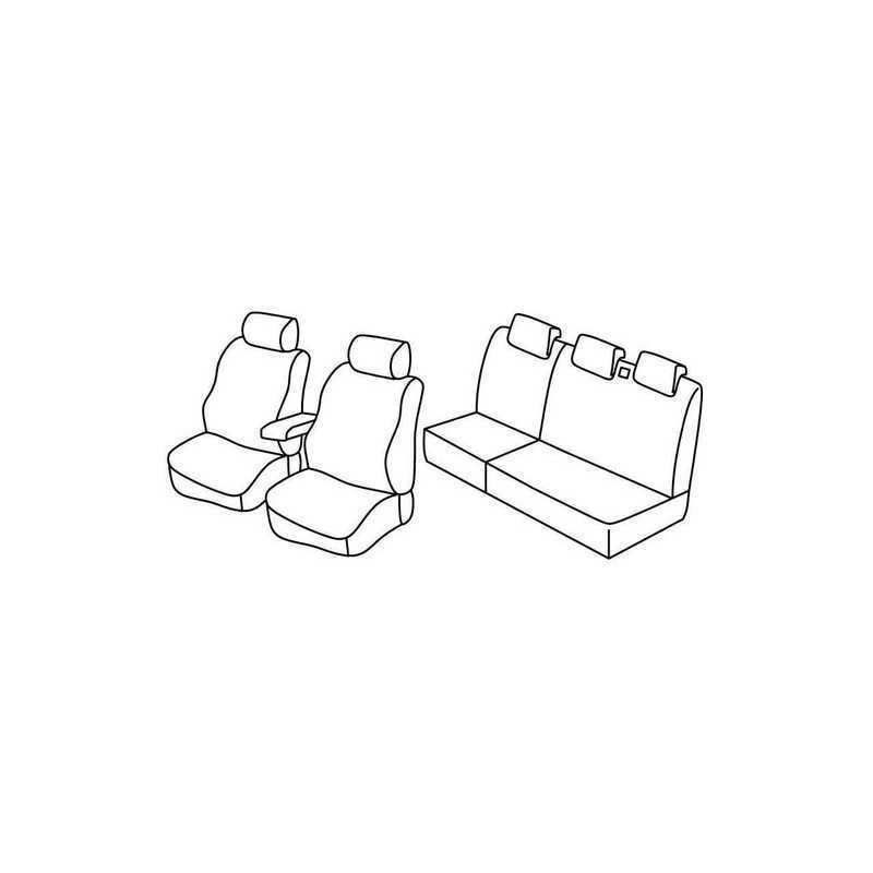Set coprisedili Superior - Nocciola - Fiat Stilo 5p (Active) (01 02 12 07)