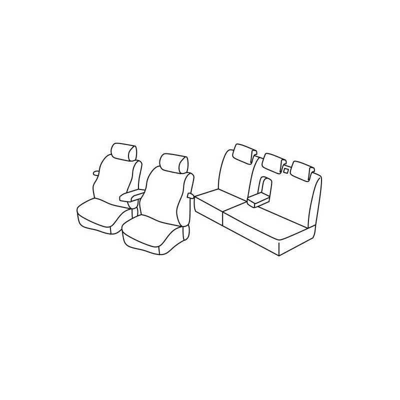 Set coprisedili Superior - Beige - Fiat Stilo 3p (Dinamic) (01 02 12 07)
