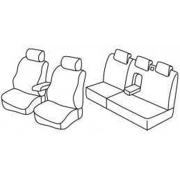 Set coprisedili Superior - Nocciola - Fiat Stilo 5p (Dinamic) (01 02 12 07)