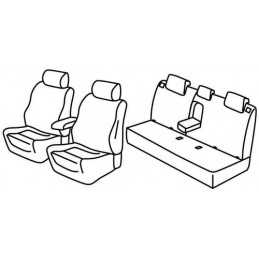 Set coprisedili Superior - Nero Grigio - Fiat Tipo 4p (12 15 )