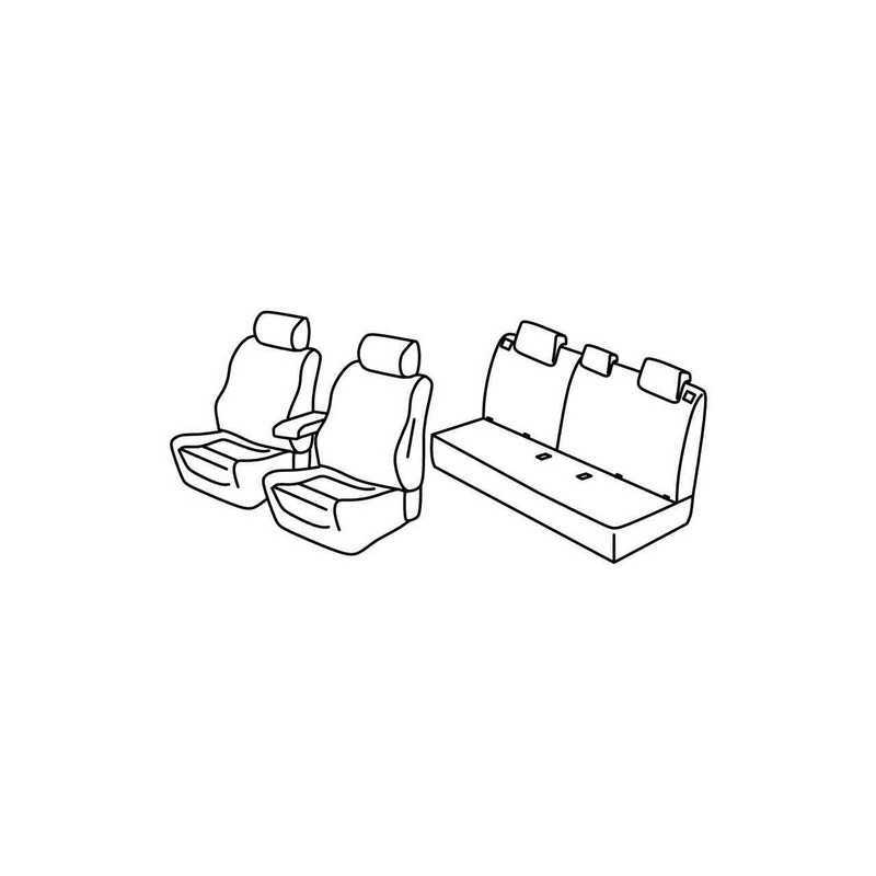 Set coprisedili Superior - Nero Grigio - Fiat Tipo 4p (12 15 )