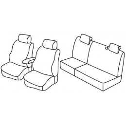 Set coprisedili Superior - Nocciola - Fiat Stilo 5p (Active) (01 02 12 07)