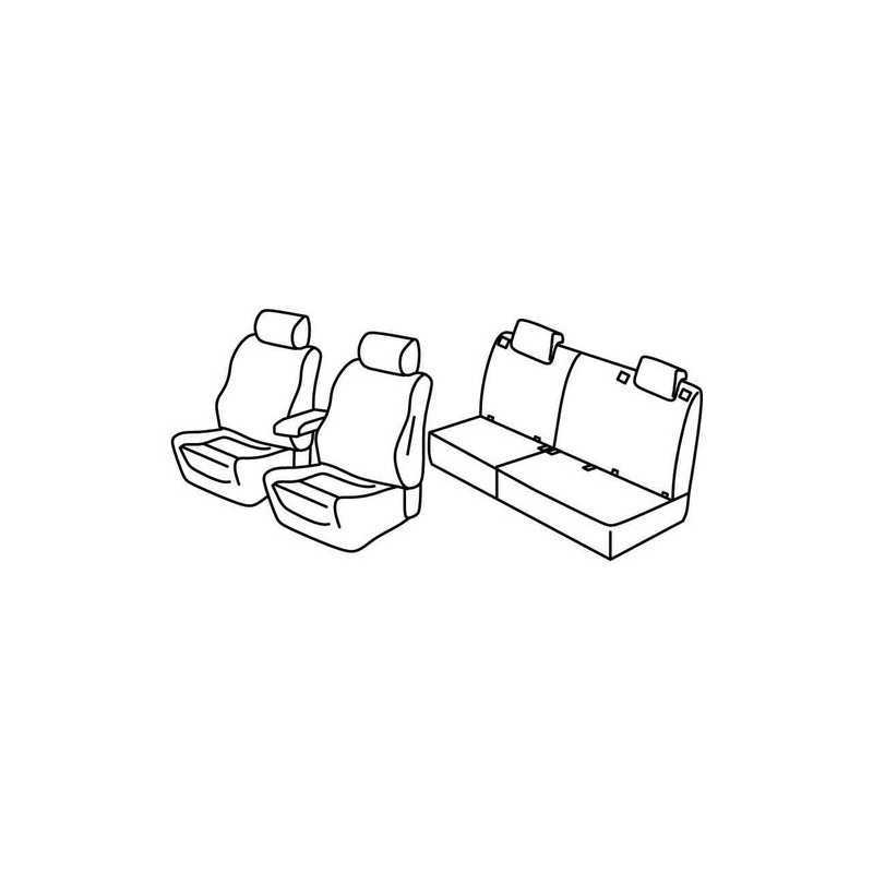 Set coprisedili Superior - Nero Blu - Fiat Tipo sw (09 16 )