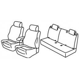 Set coprisedili Superior - Grigio Nero - Fiat Tipo 5p (05 16 )