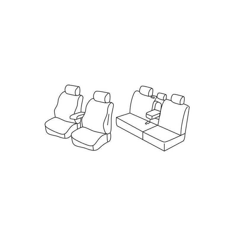 Set coprisedili Superior - Grigio Nero - Fiat Freemont (05 11 11 16)