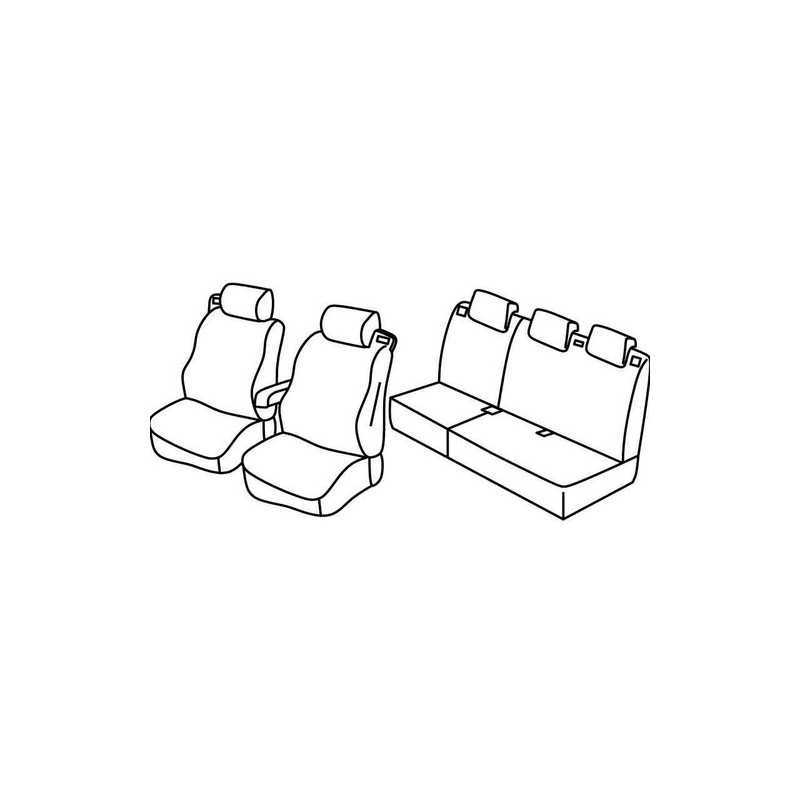 Set coprisedili Superior - Nero Grigio - Ford B-Max (10 12 07 18)