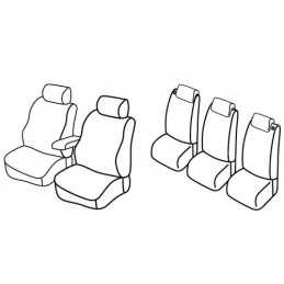 Set coprisedili Superior - Nero Grigio - Ford C-Max (10 03 03 07)