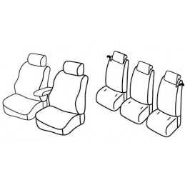Set coprisedili Superior - Nero Blu - Ford C-Max (11 10 )
