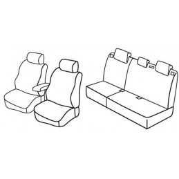 Set coprisedili Superior - Nero Grigio - Ford Focus 5p (03 11 05 18) - Ford Focus Wagon (06 11 05 18)