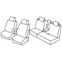 Set coprisedili Superior - Grigio Nero - Ford Focus 5p (03 11 05 18) - Ford Focus Wagon (06 11 05 18)