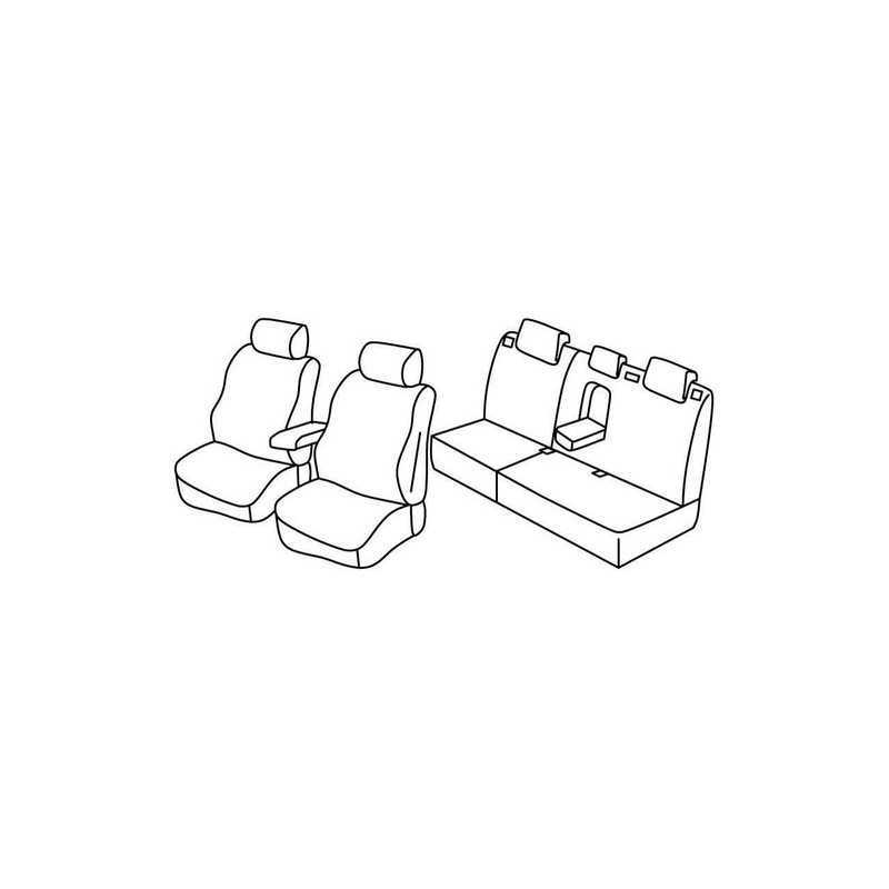 Set coprisedili Superior - Nero Grigio - Ford Focus 5p (03 11 05 18) - Ford Focus Wagon (06 11 05 18)