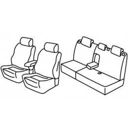 Set coprisedili Superior - Nocciola - Ford Focus 5p (ST Line) (03 11 05 18) - Ford Focus Wagon (ST Line) (06 11 10 14) - Ford Fo