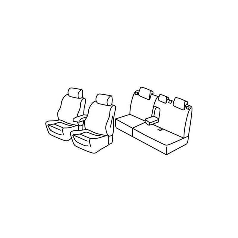Set coprisedili Superior - Beige - Ford Focus 5p (ST Line) (03 11 05 18) - Ford Focus Wagon (ST Line) (06 11 10 14) - Ford Focus
