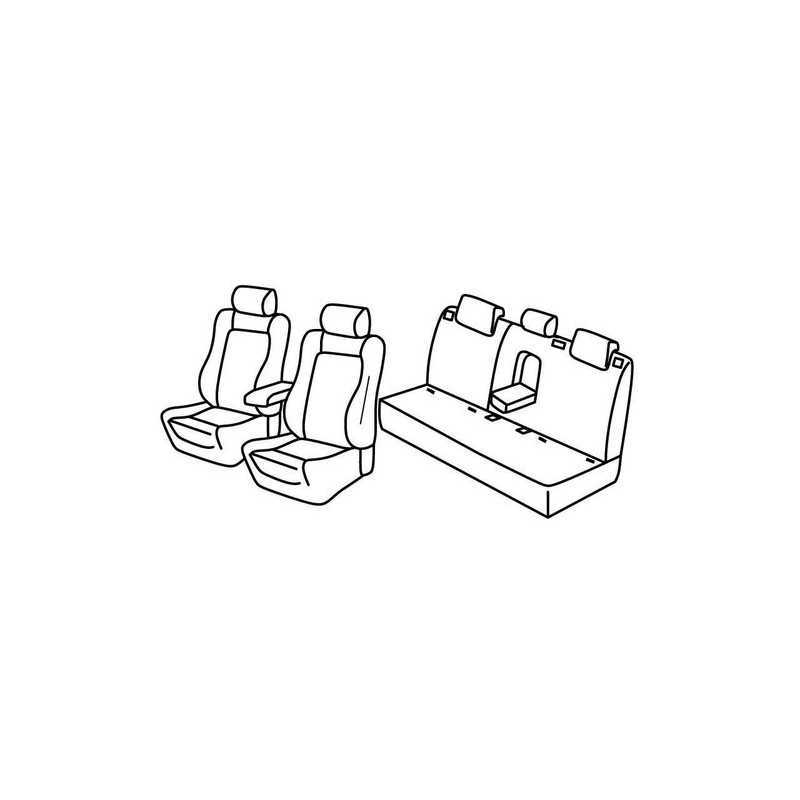 Set coprisedili Superior - Nero Rosso - Ford Mondeo 5p (Trend) (11 14 ) - Ford Mondeo Hybrid 5p (Trend) (11 14 )