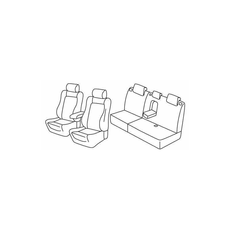 Set coprisedili Superior - Nero Grigio - Ford Kuga (Titanium) (03 13 )