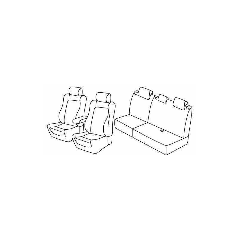 Set coprisedili Superior - Grigio Nero - Ford Kuga (03 13 )