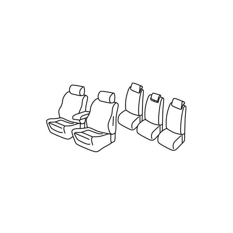 Set coprisedili Superior - Nero Blu - Ford C-Max 7 (11 10 )